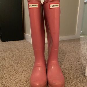 Pink size 6 Hunter Boots! Gently used!